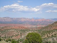 Views of Sycamore Canyon, Red Rocks and San Francisco Peaks